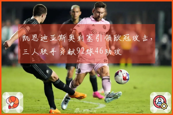 凯恩迪亚斯奥利塞引领欧冠攻击，三人联手贡献92球46助攻